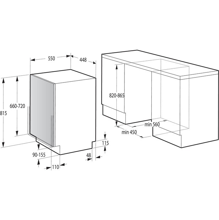 Vstavaná umývačka riadu Gorenje GV583C10, 45 cm, 10 sád VYBALENÉ