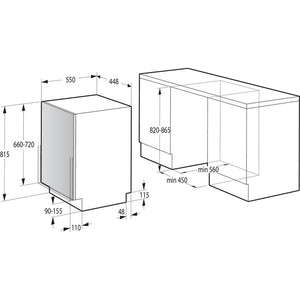 Vstavaná umývačka riadu Gorenje GV583C10, 45 cm, 10 sád VYBALENÉ