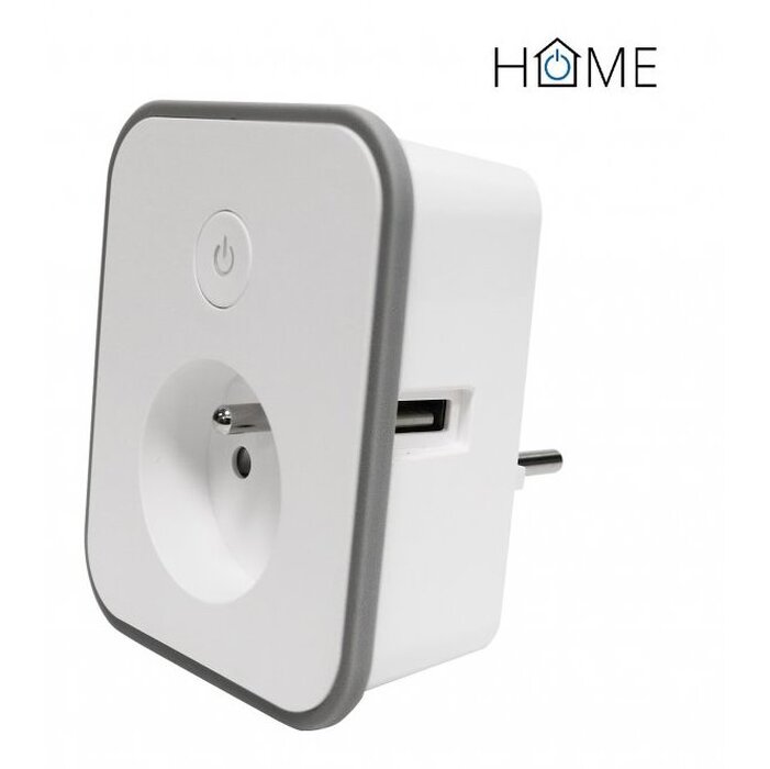 Wi-Fi zásuvka s 2x USB a meraním spotreby