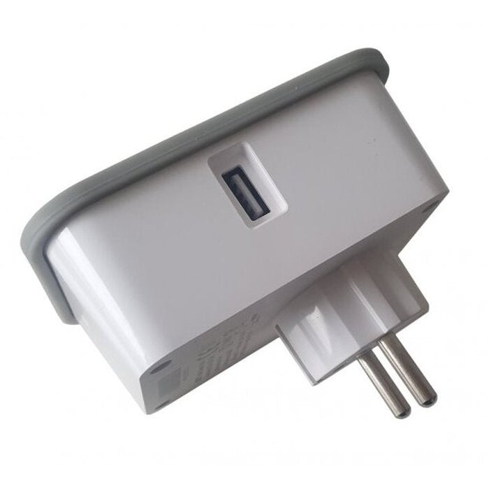Wi-Fi zásuvka s 2x USB a meraním spotreby