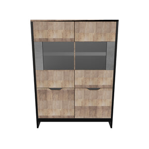 Vitrína Laura nízka, 2 dvere s LED osvetlením