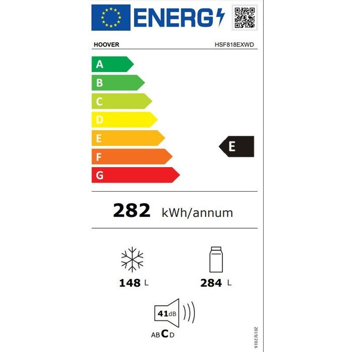 Americká chladnička Hoover HSF818EXWD