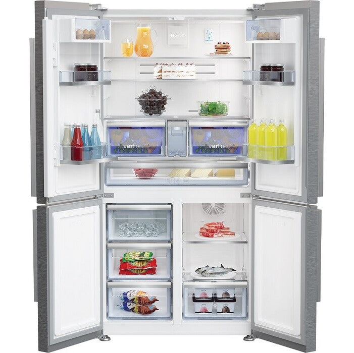 Americká chladnička s mrazničkou dole Beko GN1416231JXN NeoFrost