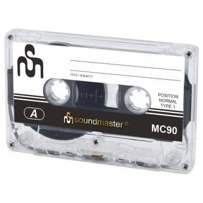 Audiokazeta Soundmaster MC90, 90 minút, 5-pack VADA VZHĽADU, ODRENINY