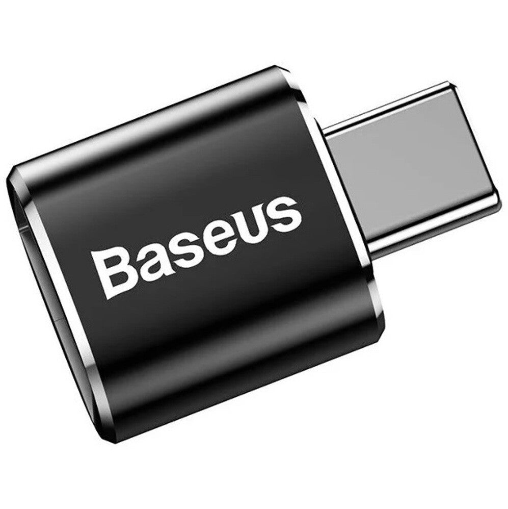 Baseus USB-A samica/USB Type-C samec redukcia 2.4A černá