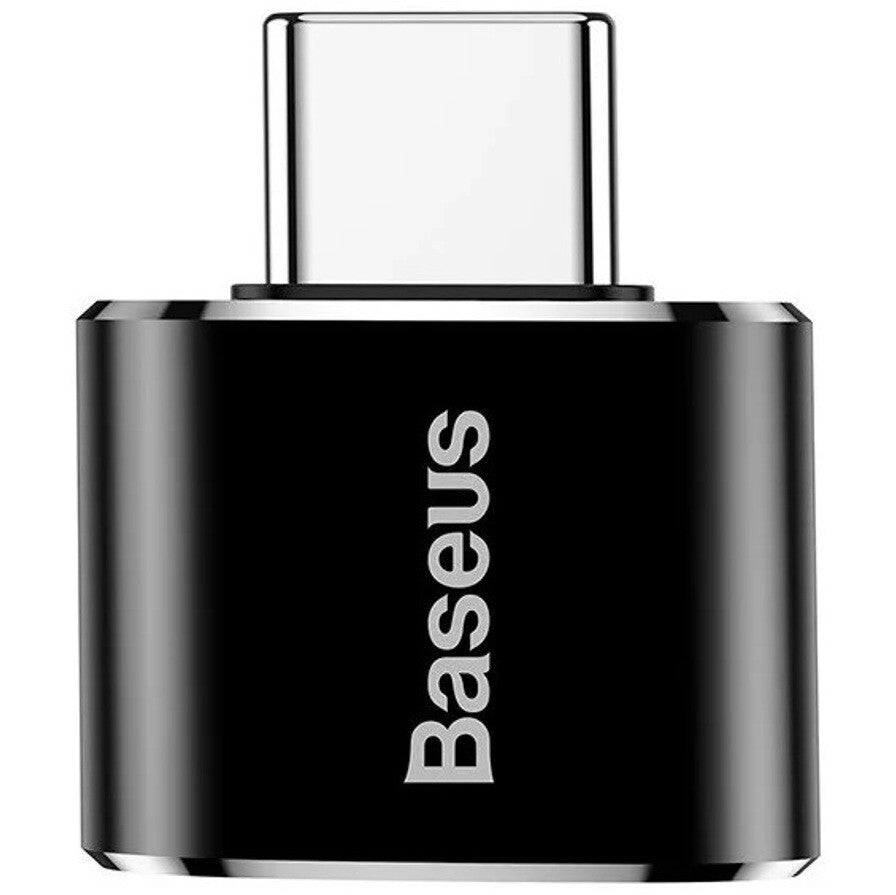 Baseus USB-A samica/USB Type-C samec redukcia 2.4A černá
