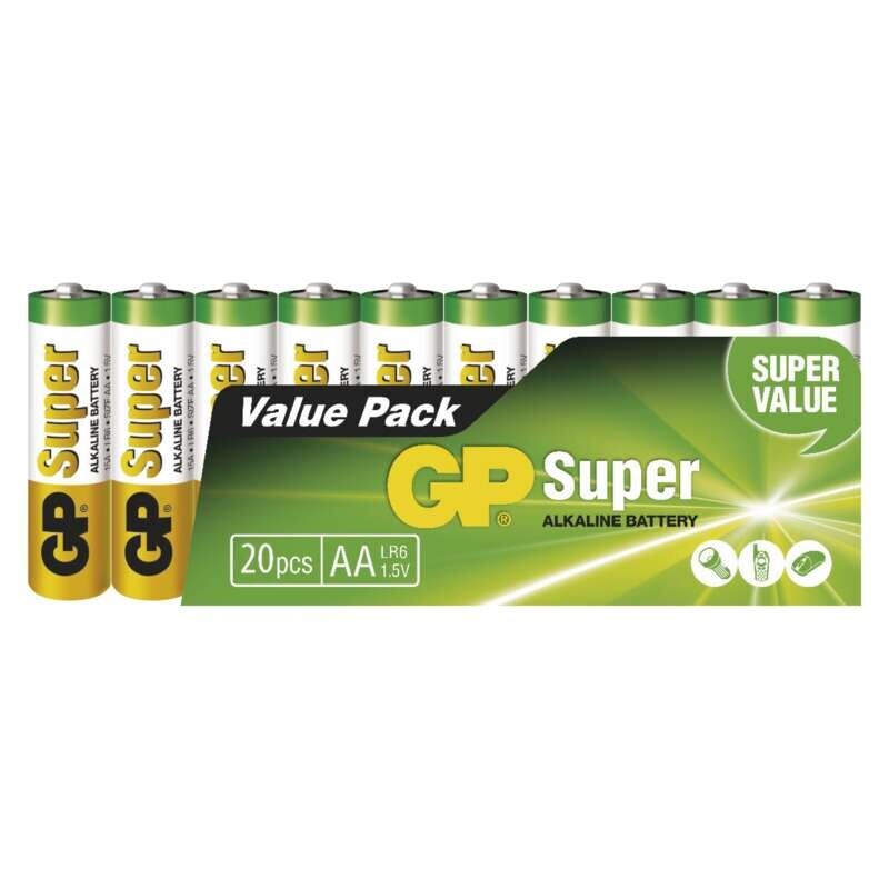 Batérie GP Super Alkaline, AA, 20ks