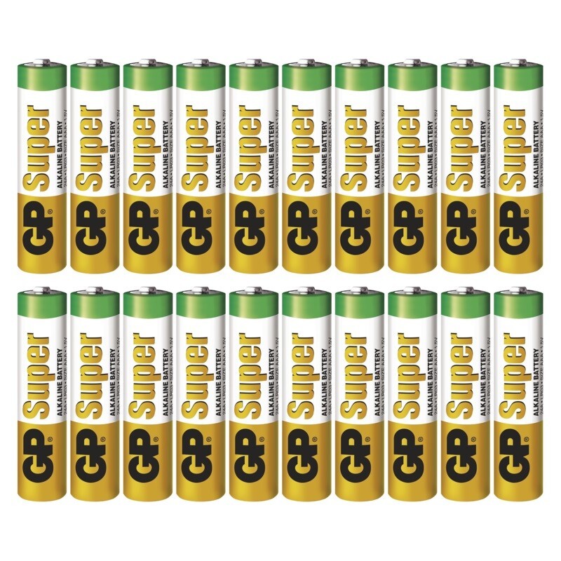 Batérie GP Super Alkaline, AAA, 20ks