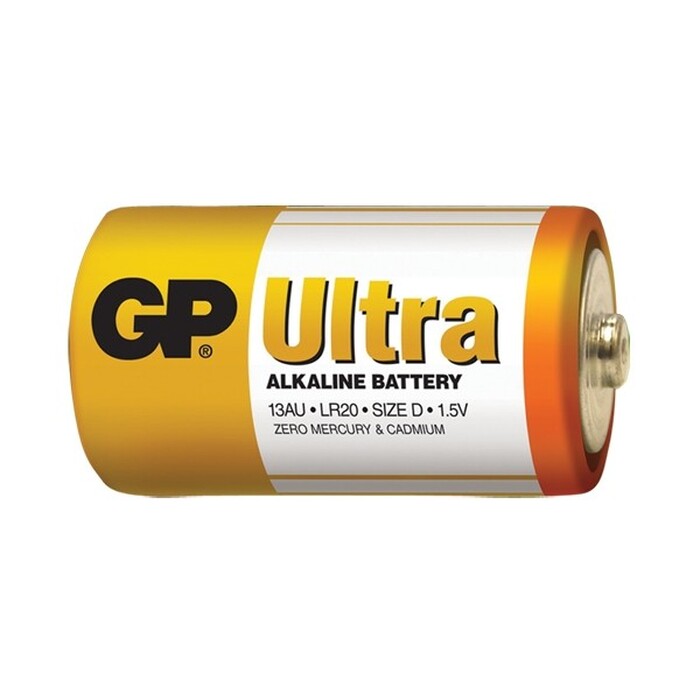 Batérie GP Ultra Alkaline, D, 2ks