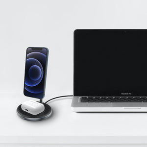 Bezdrôtová nabíjačka AEO M2, 15W MagSafe +cest. nab. EÚ,US,UK