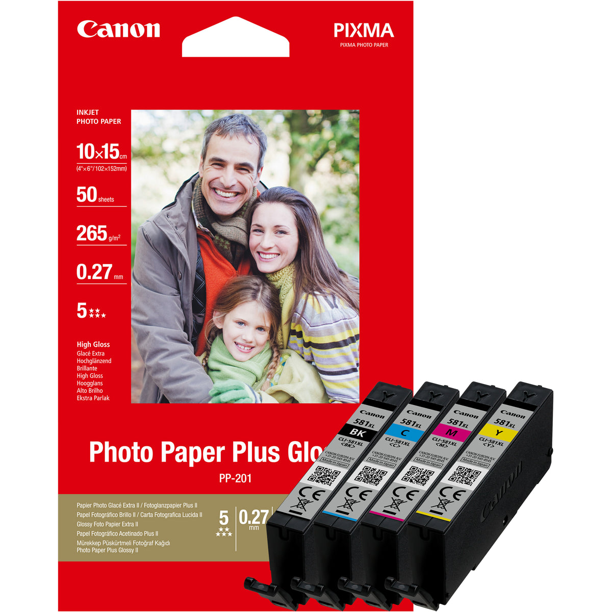 Canon originálny ink CLI-581 XL CMYK MultiPack,blistr,4*8,3ml.