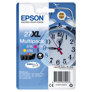 Epson originálny ink C13T27154012, 27XL, color, 3x10,4ml