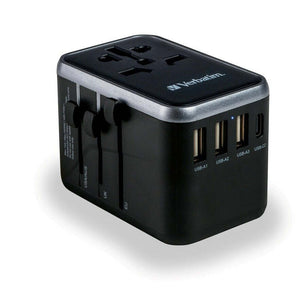 Cestovný adaptér VERBATIM UTA-04 2x USB-C, USB-A