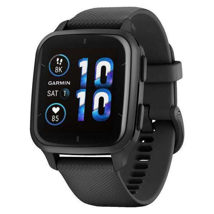 Chytré hodinky Garmin Venu SQ 2 Music, šedá + čierny remienok
