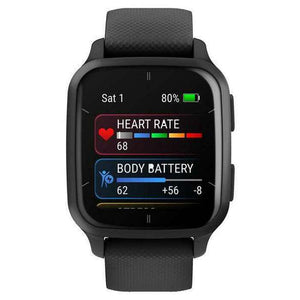 Chytré hodinky Garmin Venu SQ 2 Music, šedá + čierny remienok