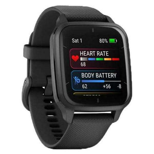 Chytré hodinky Garmin Venu SQ 2 Music, šedá + čierny remienok