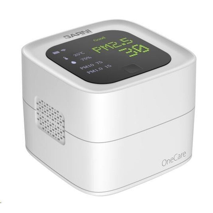 Chytrý merač kvality vzduchu GARNI 210T OneCare s WiFi modulem.