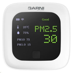 Chytrý merač kvality vzduchu GARNI 210T OneCare s WiFi modulem.