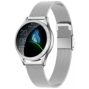 Dámske smart hodinky Armodd Candywatch Crystal, strieborná POUŽI