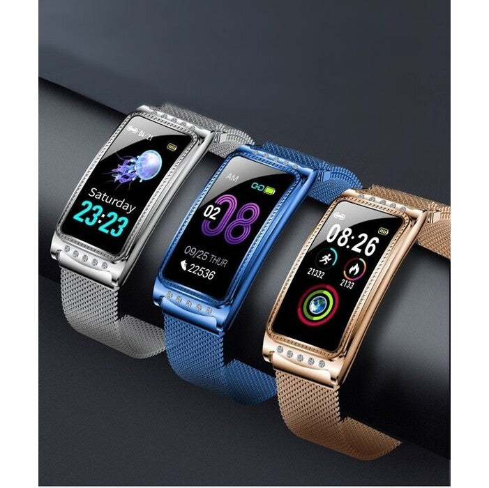 Dámske smart hodinky Immax Crystal Fit, zlatá
