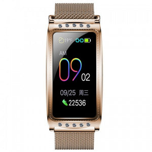 Dámske smart hodinky Immax Crystal Fit, zlatá