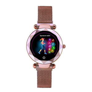 Dámske smart hodinky Immax SW12, mag. rem., ružová, POUŽITÝ