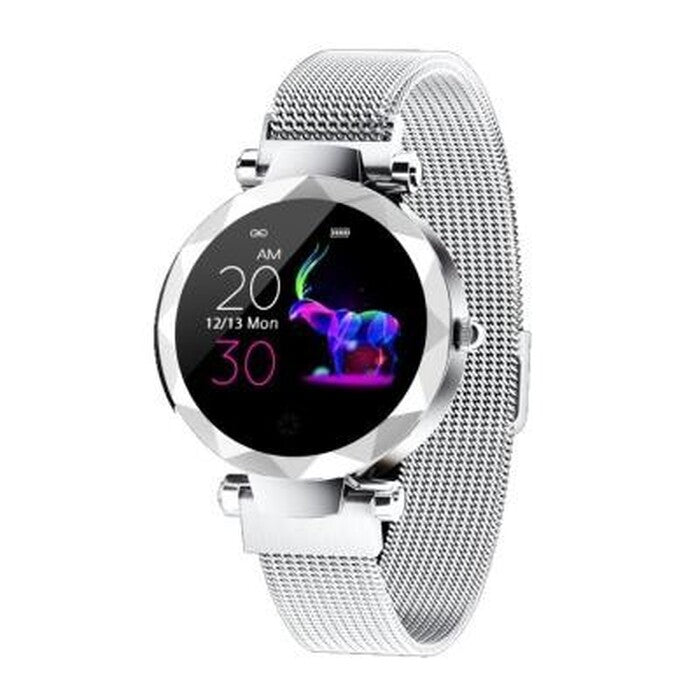 Dámske smart hodinky Immax SW12, mag. rem., strieborná, POUŽITÝ