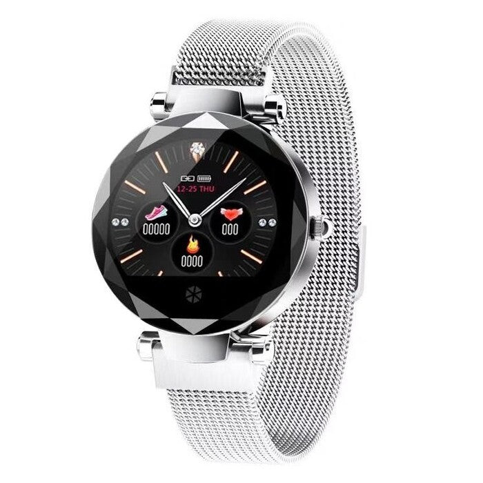 Dámske smart hodinky Immax SW12, mag. rem., strieborná, POUŽITÝ