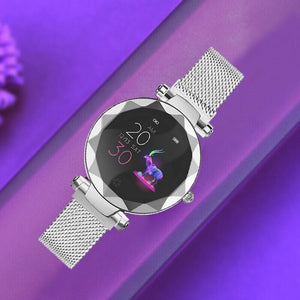 Dámske smart hodinky Immax SW12, mag. rem., strieborná, POUŽITÝ