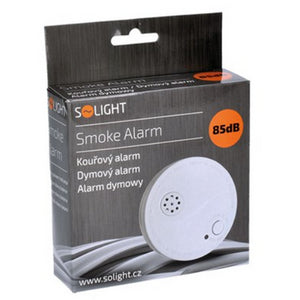 Detektor dymu s alarmom Solight 1D33, biely