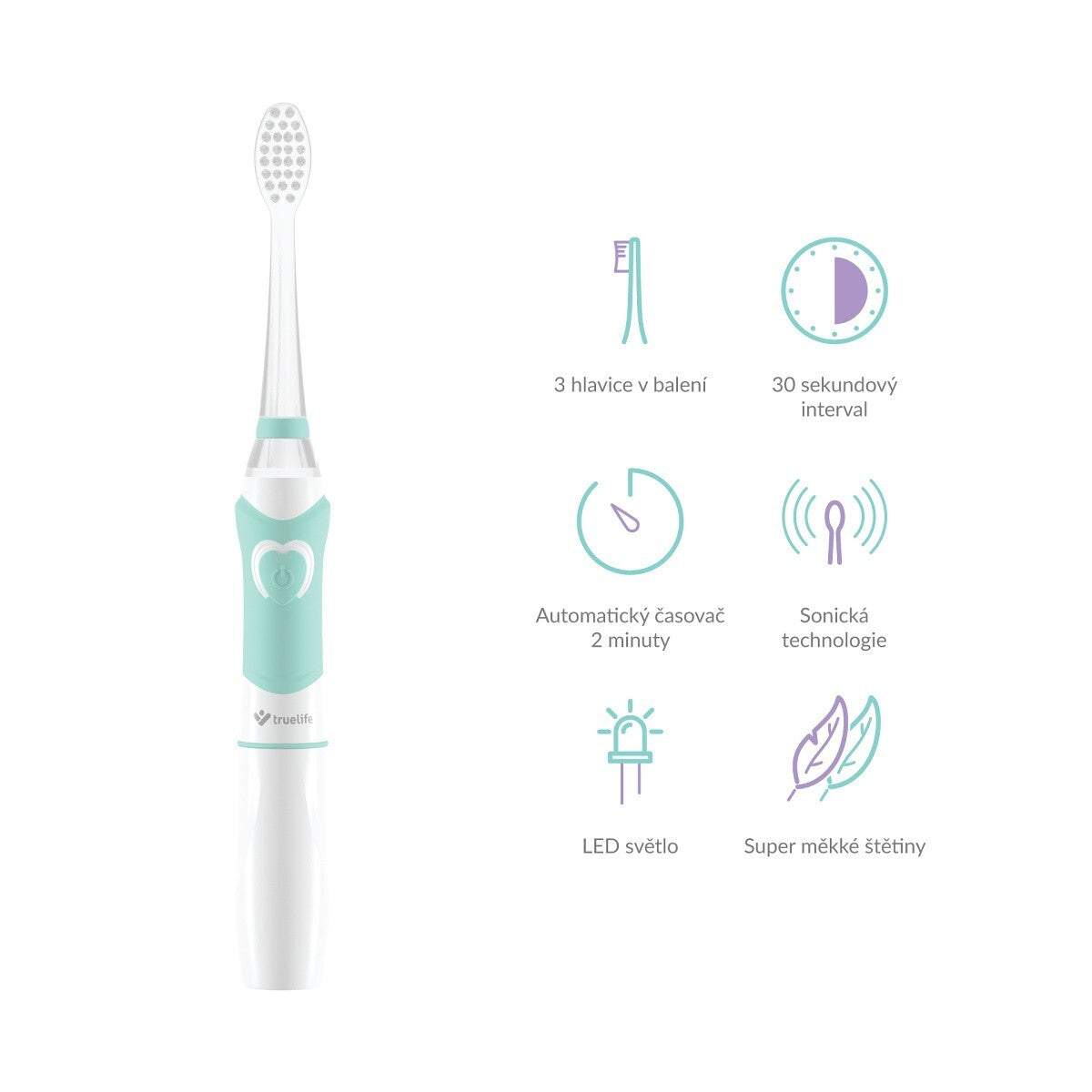 Detská zubná kefka TrueLife SonicBrush Kid G, sonická