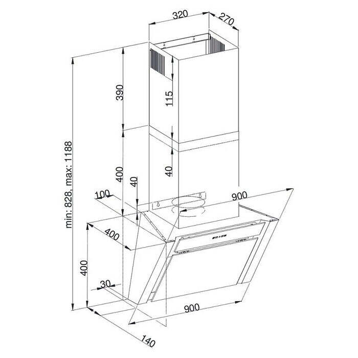 Digestor Kluge KMS9030BLG