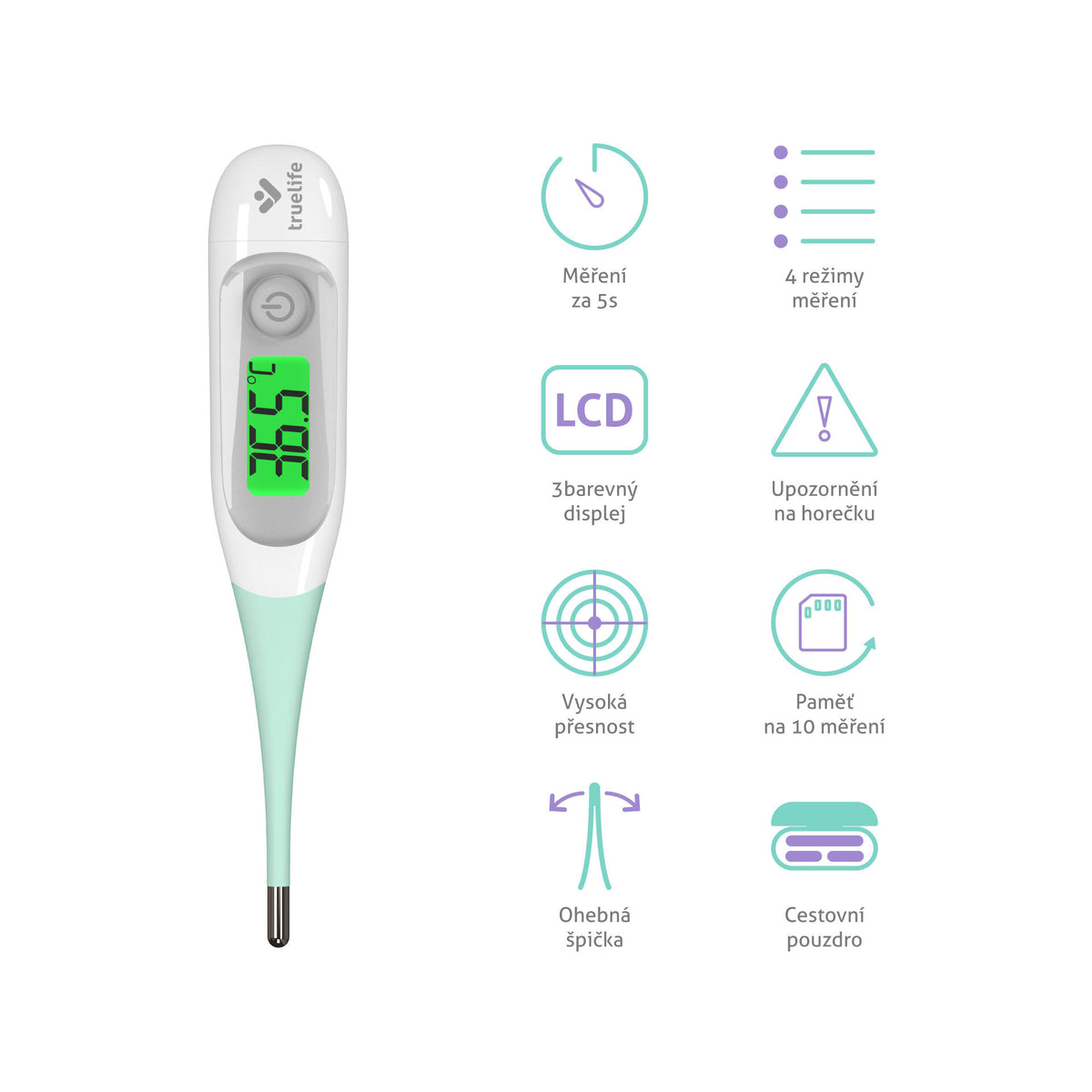 Digitálny teplomer TrueLife Care T3