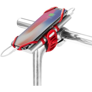 Držiak na bicykel pre mobil/Powerbank BONE Bike Tie PRO, červený
