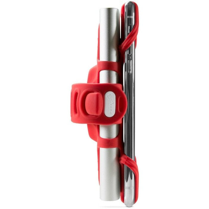 Držiak na bicykel pre mobil/Powerbank BONE Bike Tie PRO, červený