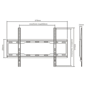 Držiak TV AQ OKDR64F, 37"-70", 40kg, fixný