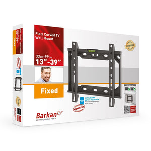 Držiak TV Barkan E202.B BARE202, max 39", 30 kg, fixný