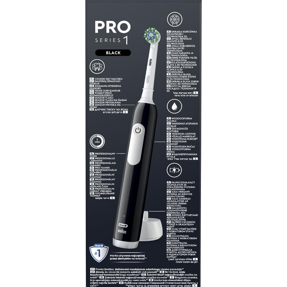Elektrická zubná kefka Oral-B Pro Series 1 Black + púzdro