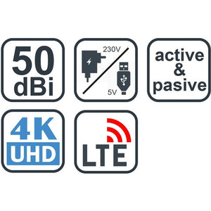 Evolveo Xany 1 LTE TV anténa 50dBi aktívna izbová