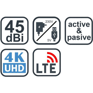 Evolveo XANY 2A LTE TV anténa 45dBi aktívna izbová