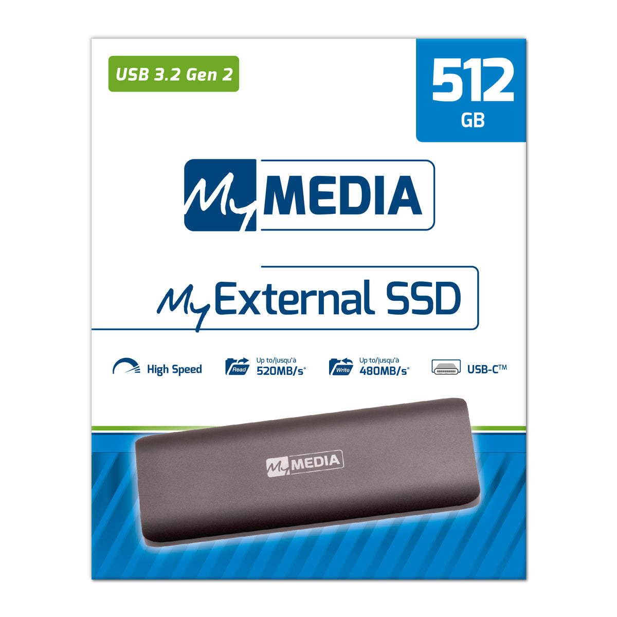 Externí SSD 512GB Verbatim USB 3.2,500MB/s (69285)