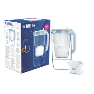Filtračná sklenená kanvica Brita NEW 2024, 2,5 l,svetlo modrá