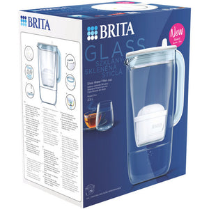 Filtračná sklenená kanvica Brita NEW 2024, 2,5 l,svetlo modrá