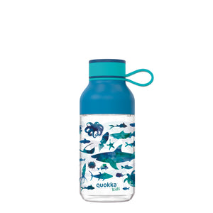 Fľaša z tritánu Quokka Ice Morské zvieratá, 430ml, s remienkom