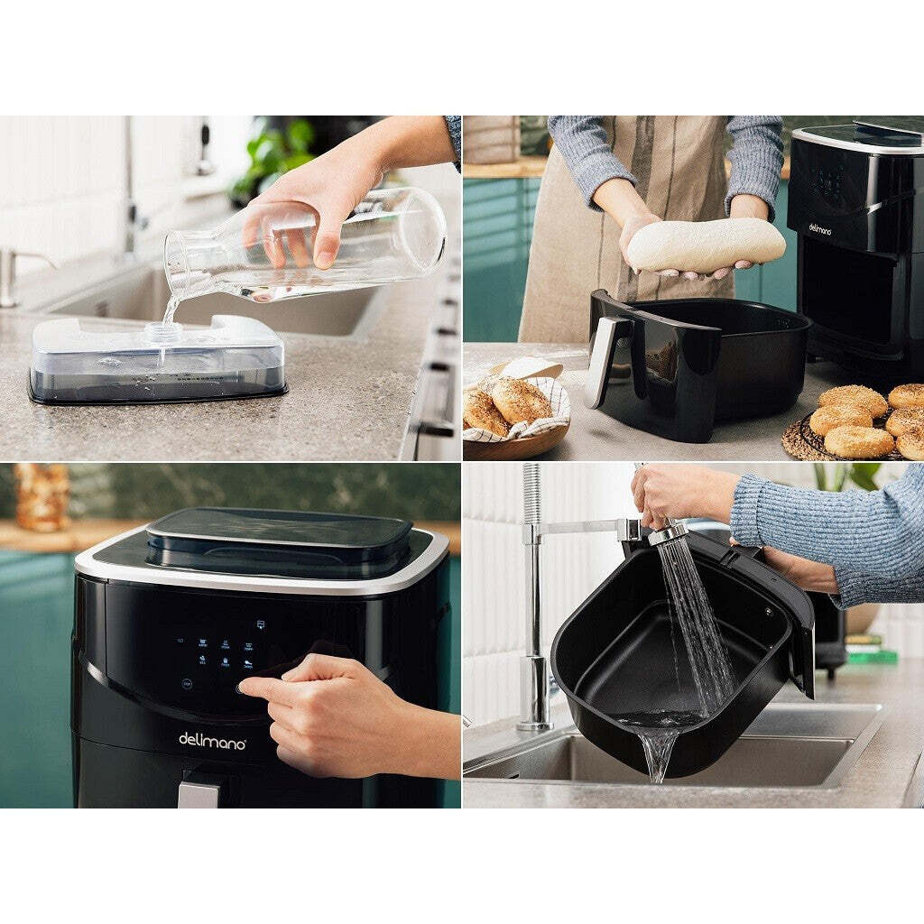 Fritéza Delimano Air Fryer With Steam, 7l POUŽITÉ, NEOPOTREBOVAN