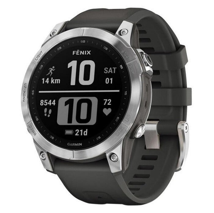Garmin Fenix ??7 Pro Glass, strieborná/grafitový remienok