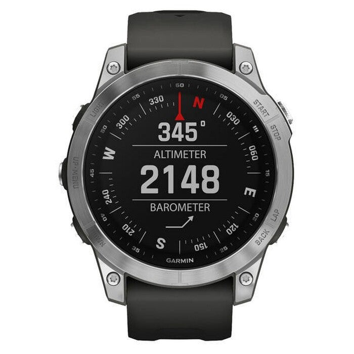 Garmin Fenix ??7 Pro Glass, strieborná/grafitový remienok