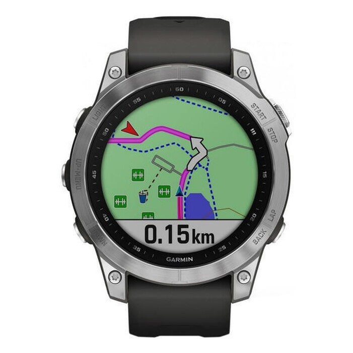Garmin Fenix ??7 Pro Glass, strieborná/grafitový remienok