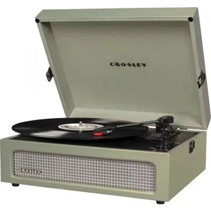 Gramofon Crosley Voyager, šedo zelený