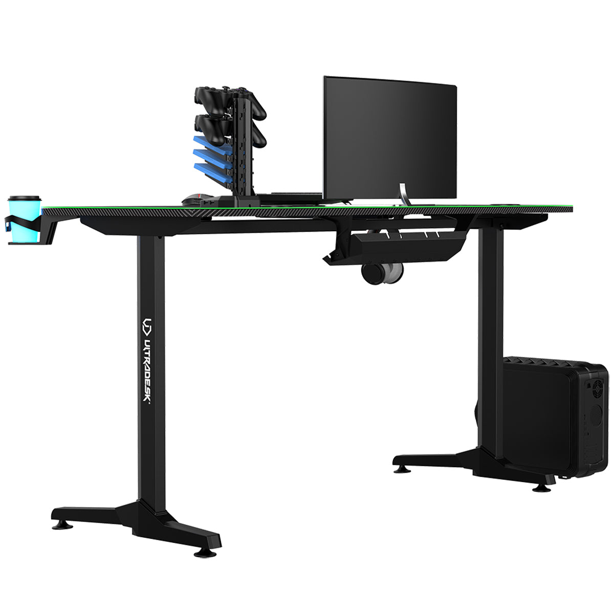 Herný stôl Ultradesk Frag Green, 140x66 cm